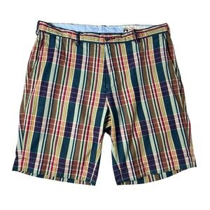 POLO Ralph Lauren Authentic India Madras Men's Plaid Bermuda Shorts  Size 34